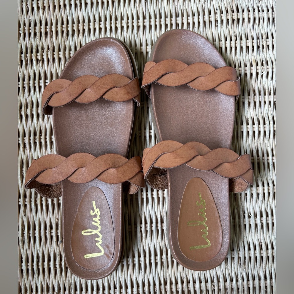 Lulu's Brown Braided Women's Sandals